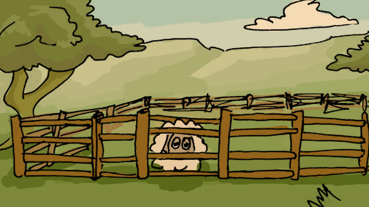 Is there hard evidence that Sheep_pen_dusk